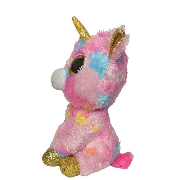 Ty Beanie Boos Fantasia Pink Unicorn Plush Stuffed Animal 2019 6.5" - Picture 4 of 6